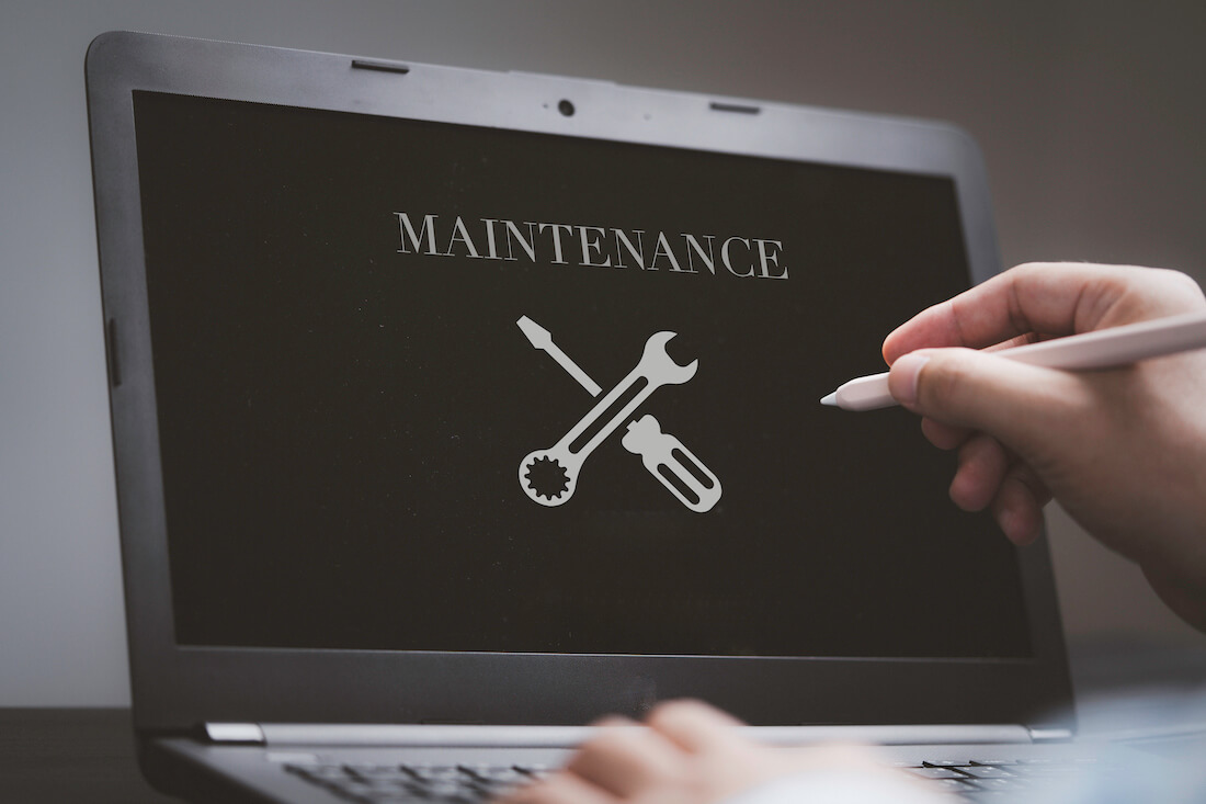 aggiornamenti tecnici del sito web