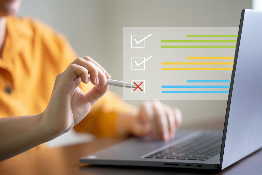 test e valutazione dell'aggiornamento al sito web